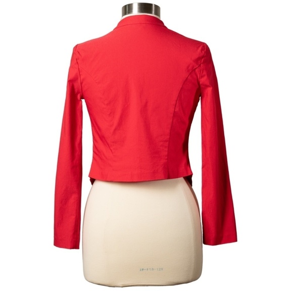 Wearever Size Large Red Cropped Jacket Y2K Party Quirky Artsy Cocktail Cosplay - Picture 8 of 11